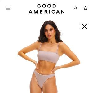 Good American SPARKLE RIB BETTER BIKINI